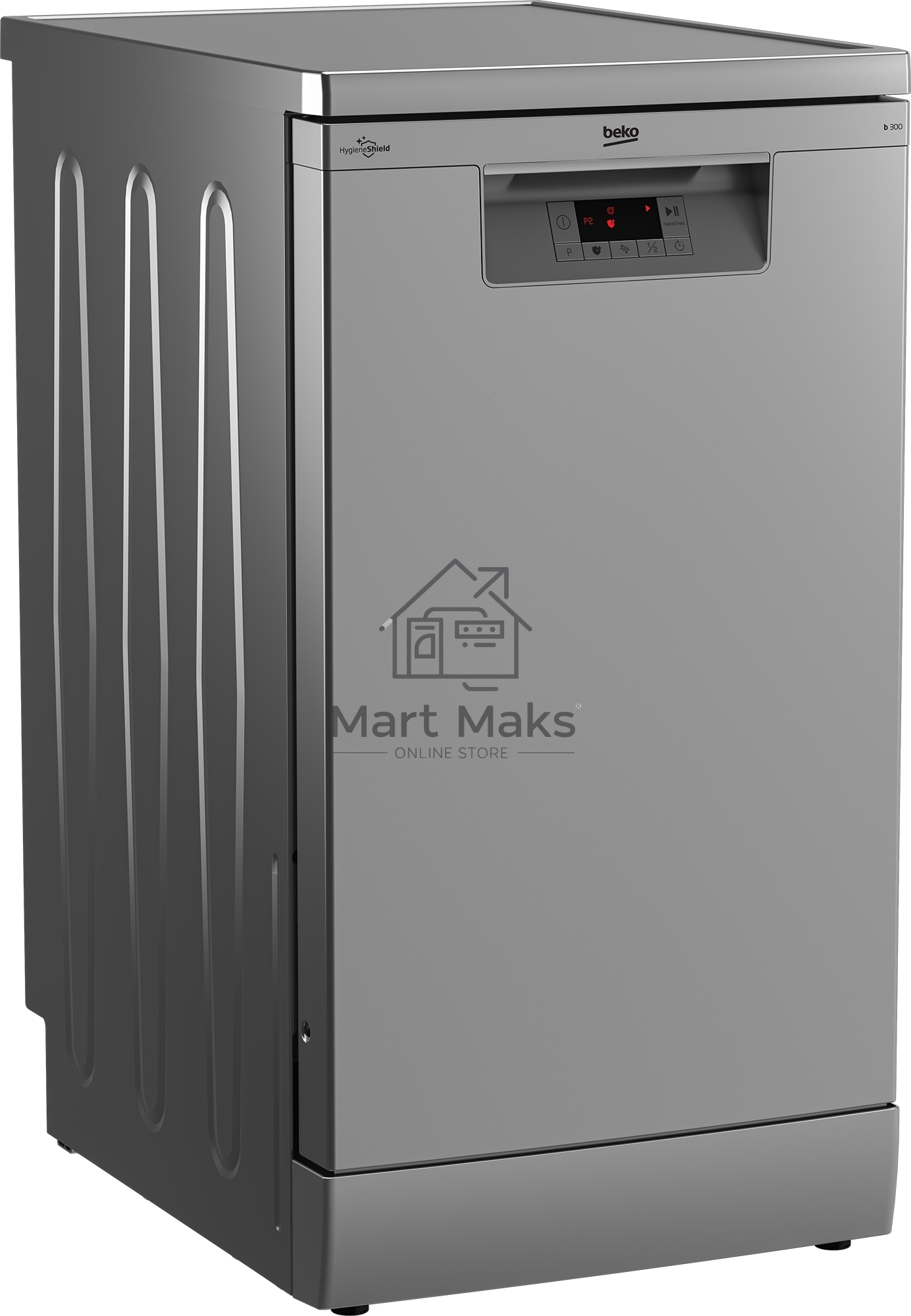 Посудомоечная машина Beko BDFS15020S, серебристая, 44.8 см, 10 компл., 49 дБ, класс A