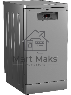 Посудомоечная машина Beko BDFS15020S, серебристая, 44.8 см, 10 компл., 49 дБ, класс A