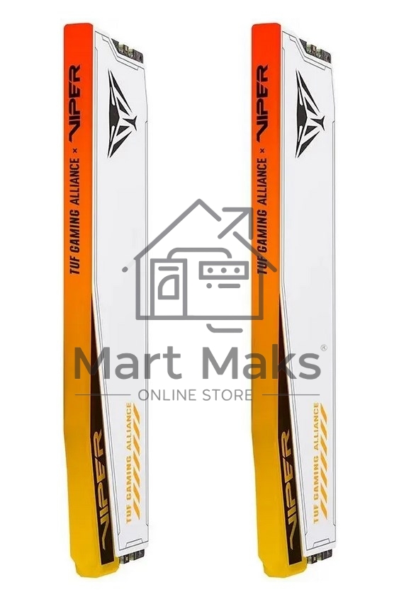 Оперативная память Patriot Viper Elite 5 TUF Gaming, DDR5, 48GB (2x24 GB), 6000 MHz, CL36, DIMM, радиатор, RGB, белый