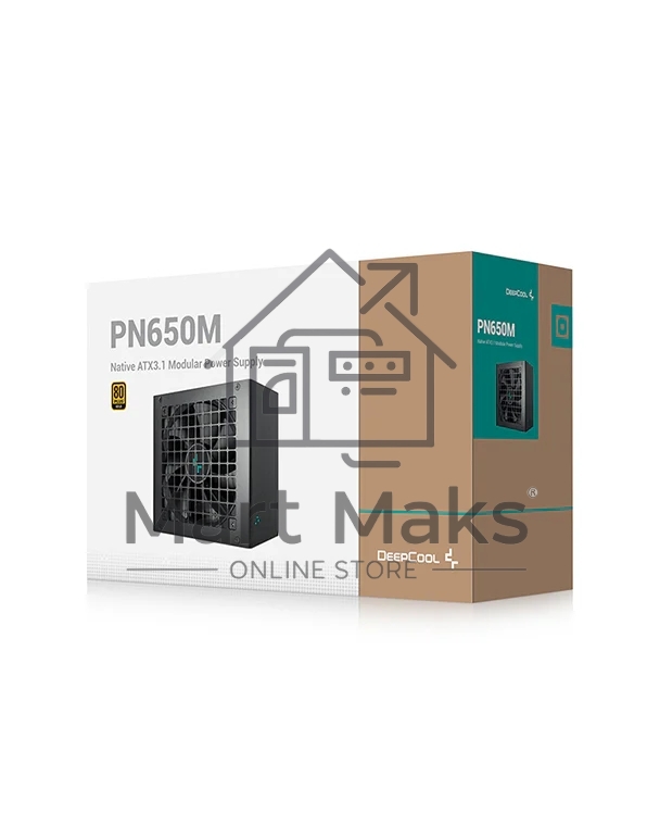 Блок питания Deepcool / GamerStorm PN650M, 650Вт, 80 PLUS Gold, 120мм, модульный, черный