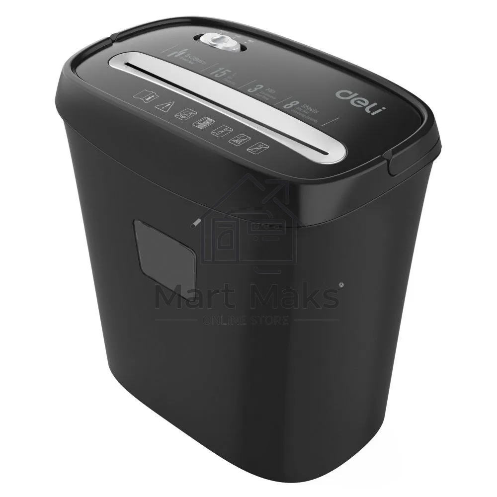 Уничтожитель бумаг Deli E9947, Shred capacity: 8 sheets (A4 80g);