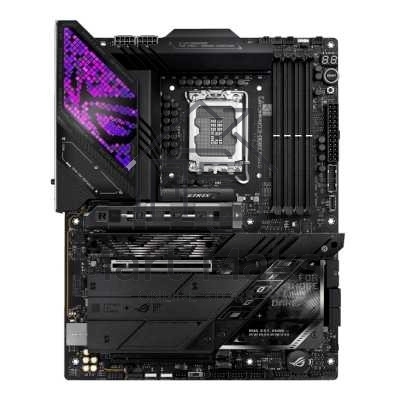 Материнская плата ASUS ROG STRIX Z890-E GAMING WIFI, LGA 1851, Intel Z890, 4xDDR5, 4xSATA, 7xM.2, 1xPCIe 5.0 x16, 1xPCIe 4.0 x16, 1xHDMI, 1xDP, 2xUSB-C Thunderbolt 4, 7xUSB-A 3.2 Gen 2, 3xUSB-A 3.2 Gen 1, 2xUSB-C 3.2 Gen 2x2, 1x 5Gb LAN, 2x3.5 мм, 7.1, AT
