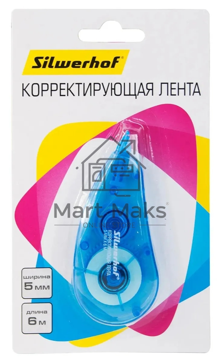 Лента корректирующая Silwerhof 443017 6мх5мм, блистер