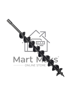 Шнек двухзаходный PATRIOT D 80B для грунта к бензобуру со сменными лезвиями, диаметр 80мм 742004453