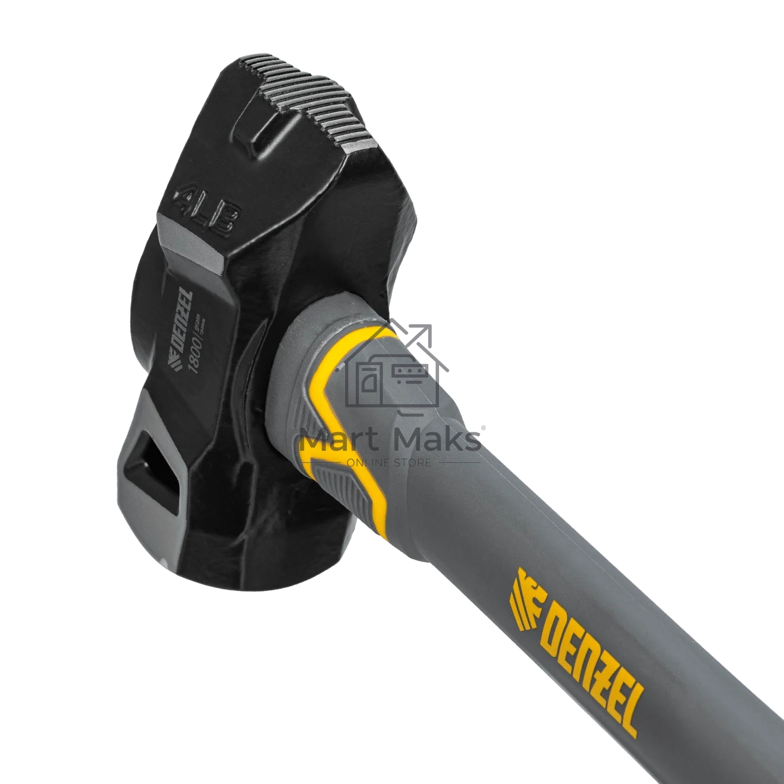 Кувалда с клиновидным бойком Denzel 1,8 кг, фибергласовая рукоятка c TPR