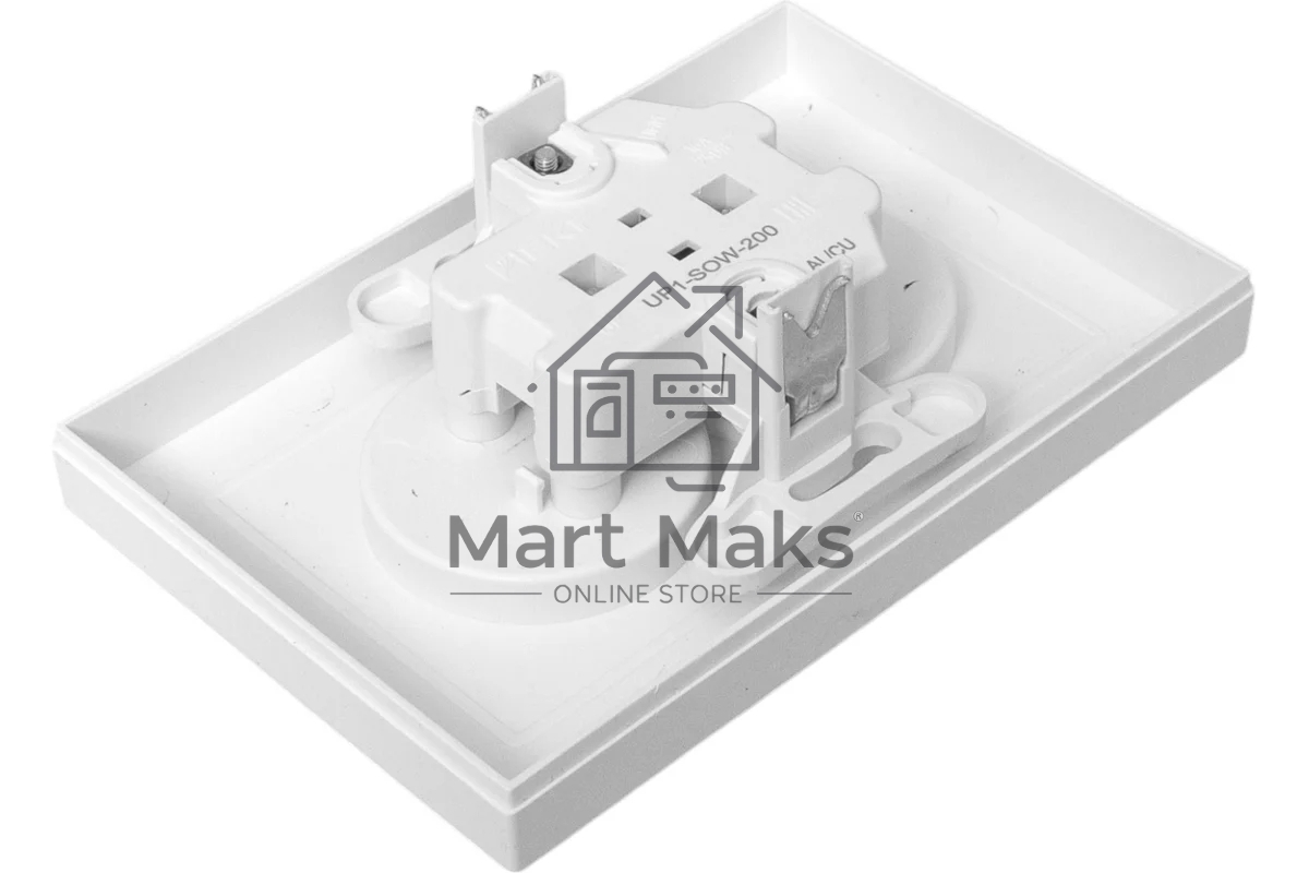 Розетка 2-м EKF UP1-SOW-200 СП Эпика 16А без заземл. без защ. шторок с рамкой механизм бел.