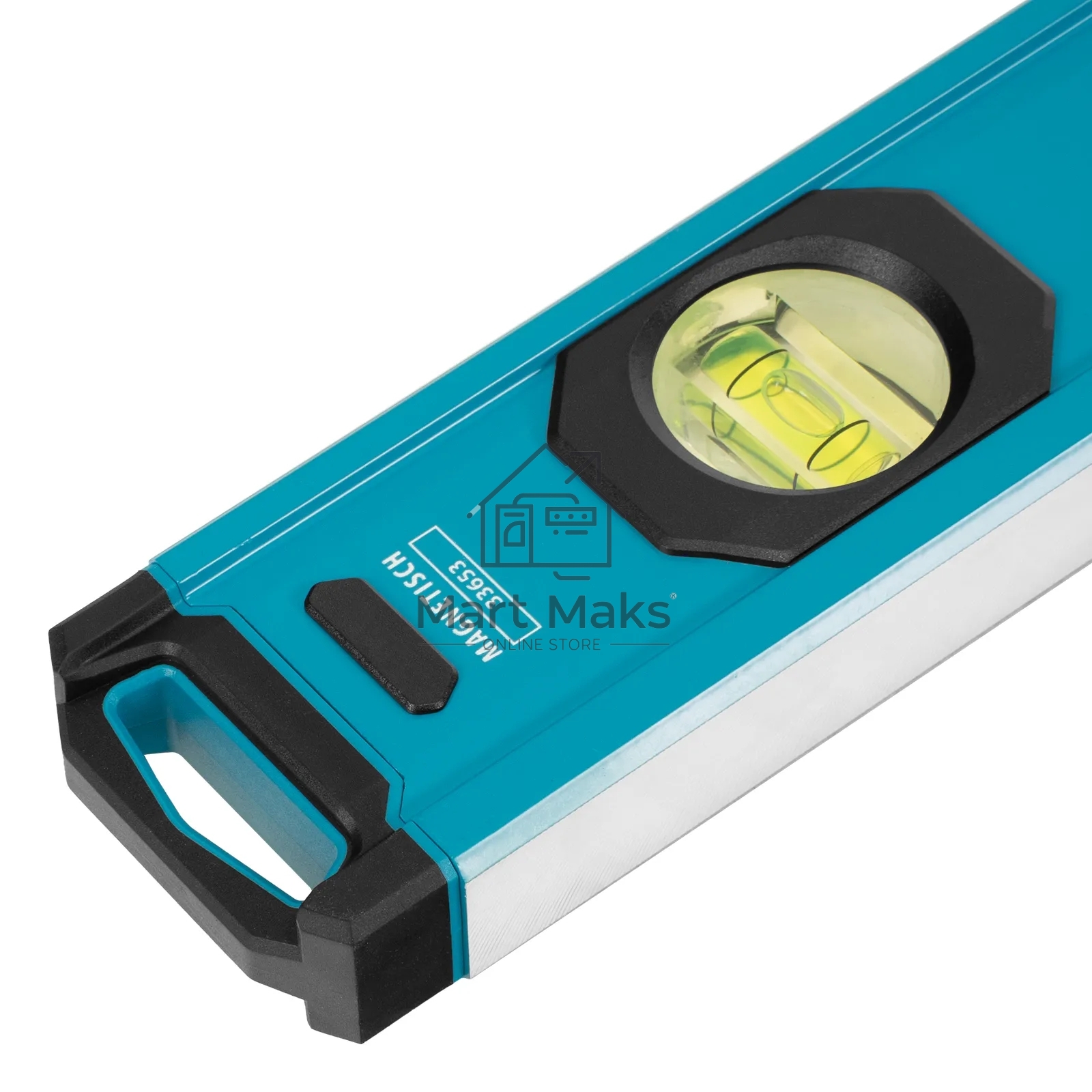 Уровень Gross 33653 алюминиевый, магнит., фрезерованный, 3 глазка, 0,5 мм/м, 1000 мм