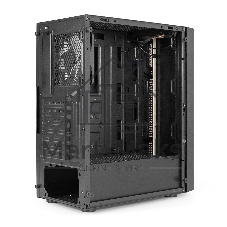 Компьютерный корпус Miditower ExeGate EVO-9211-700NPX (ATX, БП 700NPX с вент. 12см, с окном, 2хUSB+1хUSB3.0, HD аудио, черный, 1 вент. с RGb подсветкой)