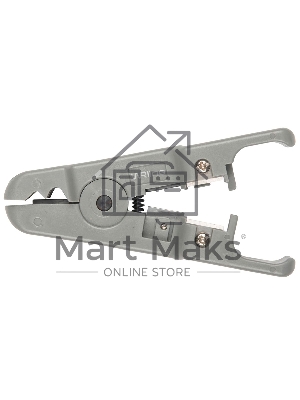 Инструмент обжимной Hyperline WRline WR-501B Стрипер для зачистки и обрезки витой пары (UTP/STP) и телефонного кабеля 3,2-9 мм, с возможностью регулировки