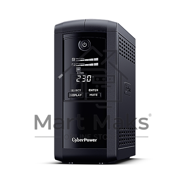 Источник бесперебойного питания UPS CyberPower VP700EILCD Line-Interactive 700VA/390W USB/RS-232/RJ11/45 (6 IEC С13)