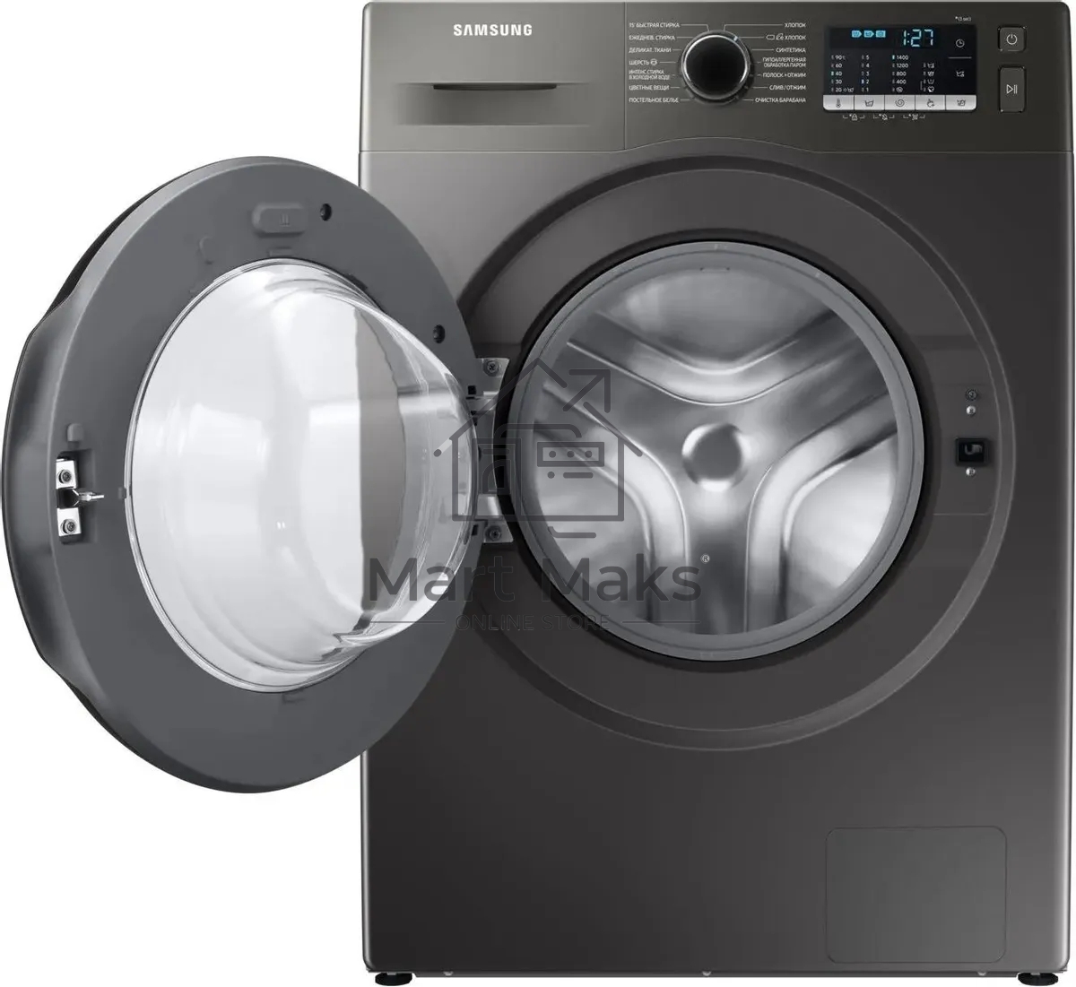 Стиральная машина Samsung WW90TA047AX/LD серый, загрузка фронтальная 9 кг, 1400 об/мин., класс: A+++