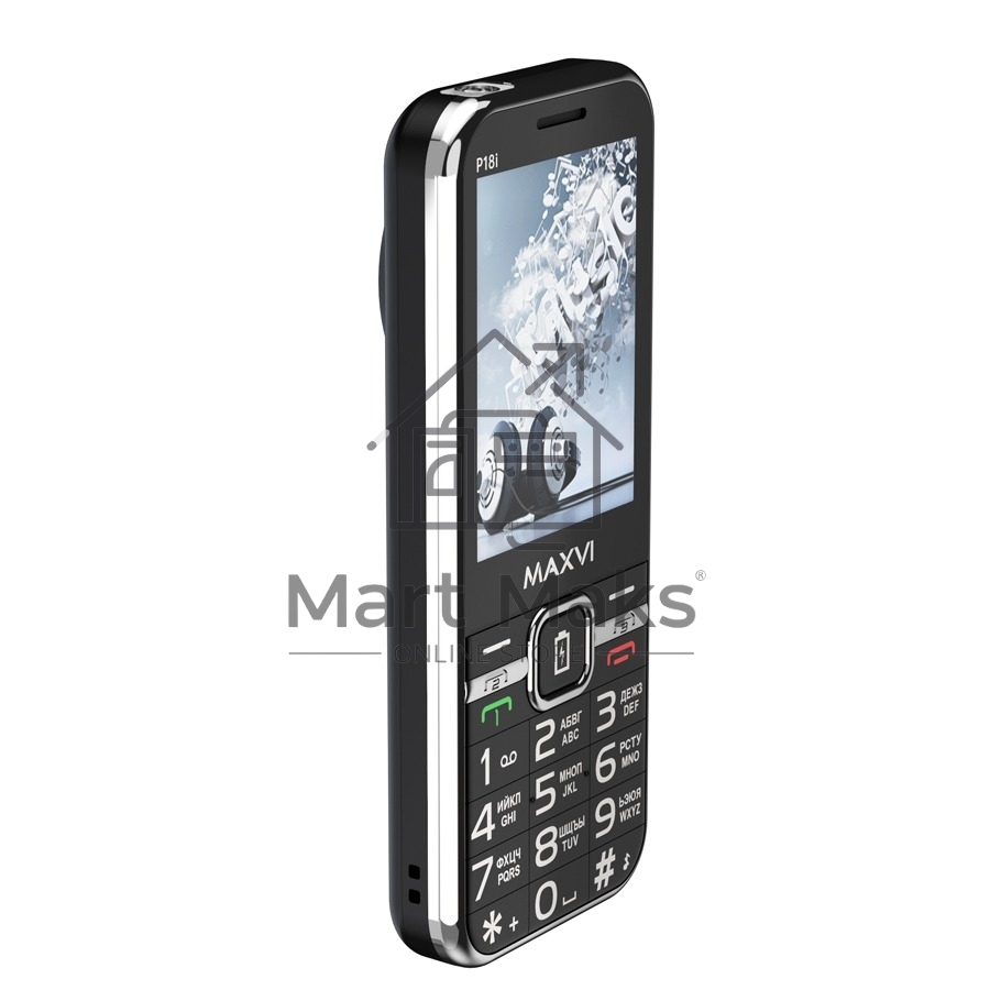 Мобильный телефон Maxvi P18i черный