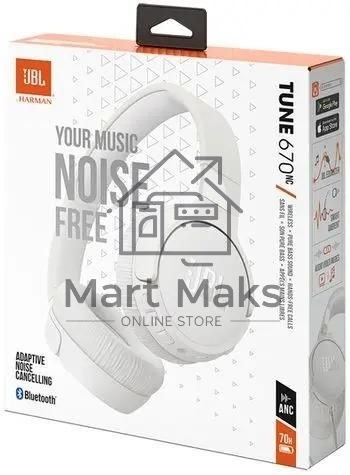Наушники JBL Tune 670NC Bluetooth накладные белый