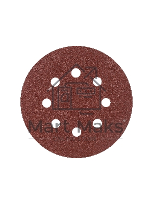 Круг шлифовальный PATRIOT на липучке, 125 мм, Р80, 8 отверстий, 5 шт
