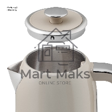Чайник электрический Galaxy Line GL 0348 1.7л. 2200Вт кремовый корпус: нерж.сталь (ГЛ0348Л)