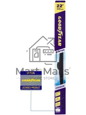 Щетка стеклоочистителя GOODYEAR GY005322 Winter Premium 22''/55 см, 9 переходников