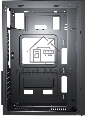 Компьютерный корпус KingPrice KPCC-MD203 черный без БП ATX 1x80мм 3x120мм 2xUSB 2.0 audio