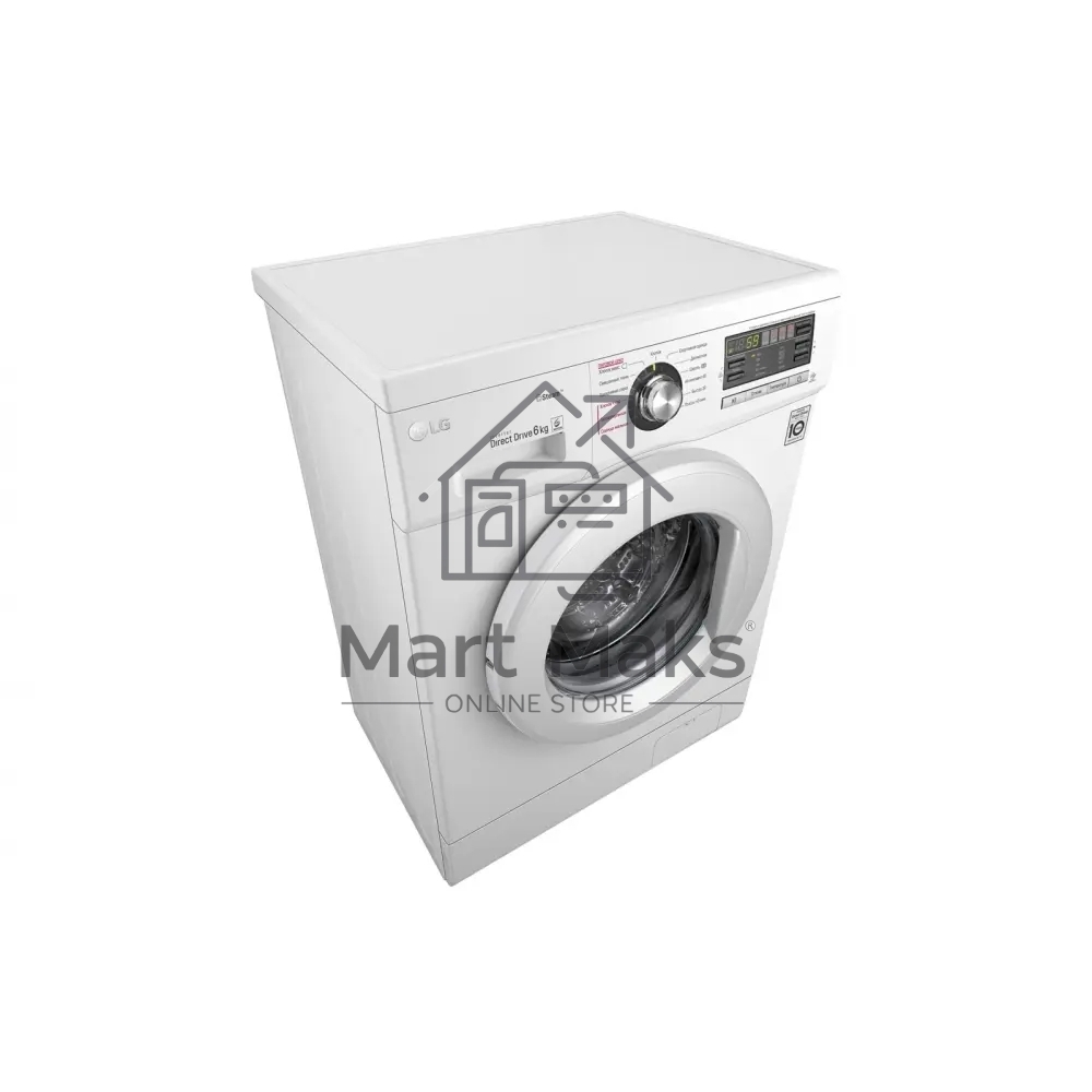 Стиральная машина LG F1296NDS0 белый, загрузка фронтальная 6 кг, 1200 об/мин., класс: А
