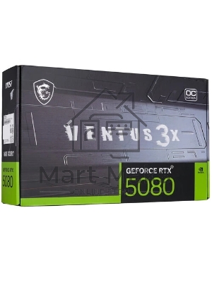 Видеокарта MSI PCIE16 RTX 5080 16Gb RTX 5080 16G VENTUS 3X PLUS