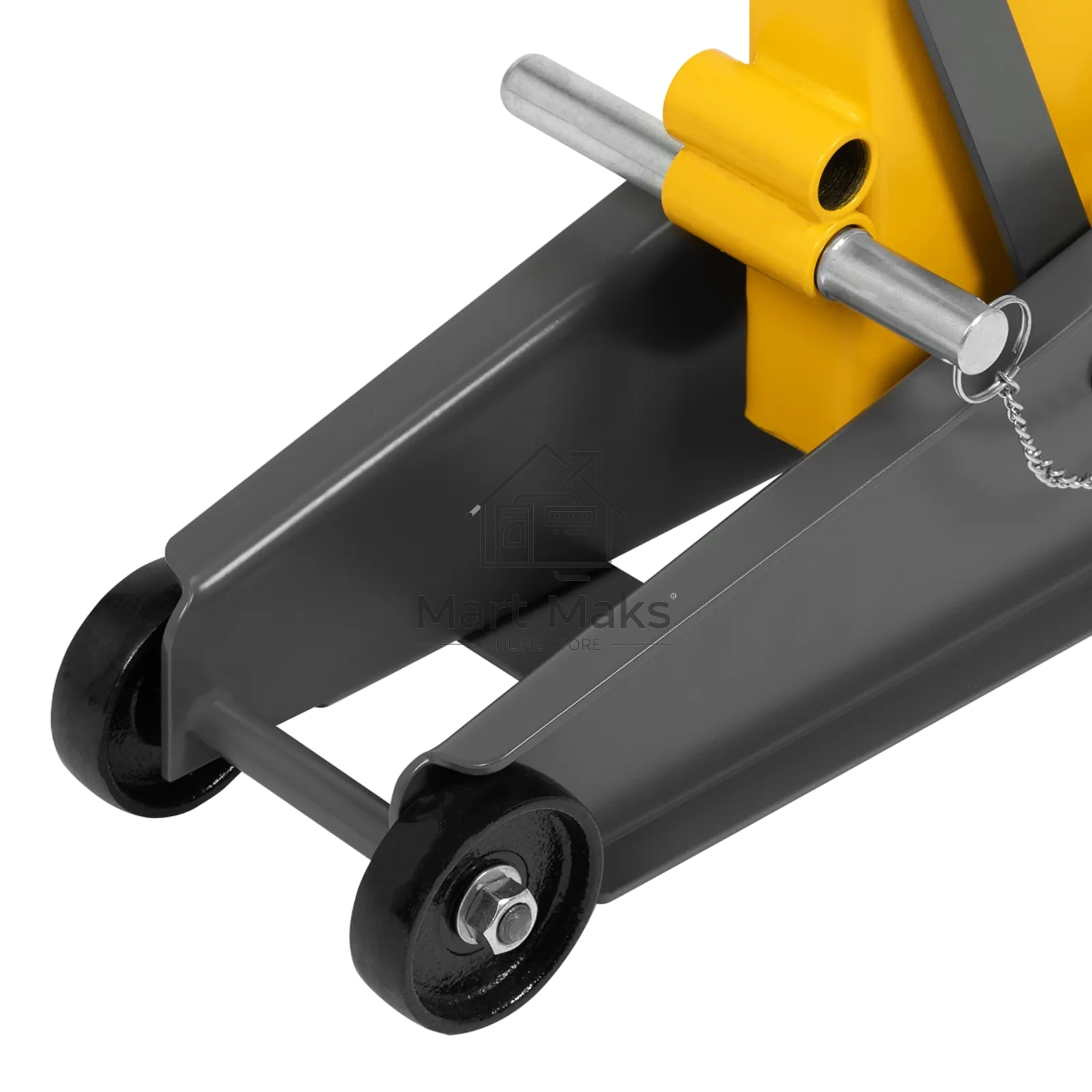 Домкрат гидравлический подкатной с фиксатором Denzel 3 т, 190-532 мм, SUV