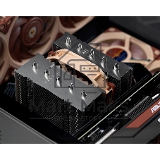 Кулер для процессора Noctua NH-D12L, 120 мм, алюминий/медь, 2000 об/мин, 22.6 дБ, 4-pin PWM, 148 Вт, высота 145 мм, без подсветки