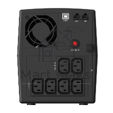 Источник бесперебойного питания CBR QTM-1500T-6I-LCUC / 1500ВА / 900Вт / 6 x IEC 320 C13 (компьютерный)