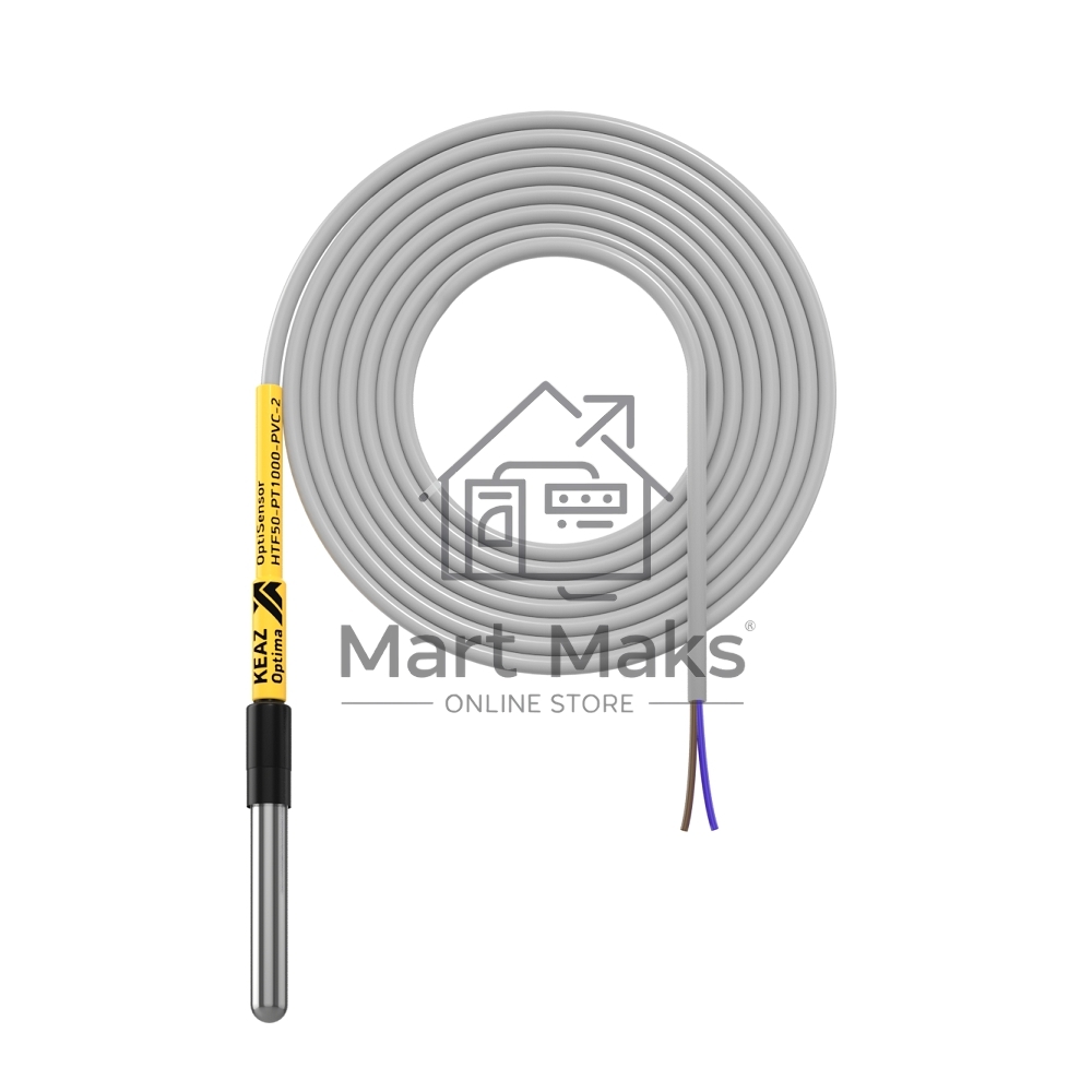 Датчик температуры канальный OptiSensor HTF50-PT1000-PVC-2 КЭАЗ 284695