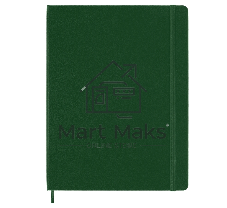 Блокнот Moleskine CLASSIC QP092K15 XLarge 190х250мм, 192 страниц, нелинованный, твердая обложка, зеленый