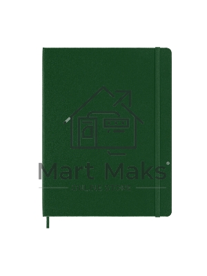 Блокнот Moleskine CLASSIC QP092K15 XLarge 190х250 мм, 192 страниц, нелинованный, твердая обложка, зеленый