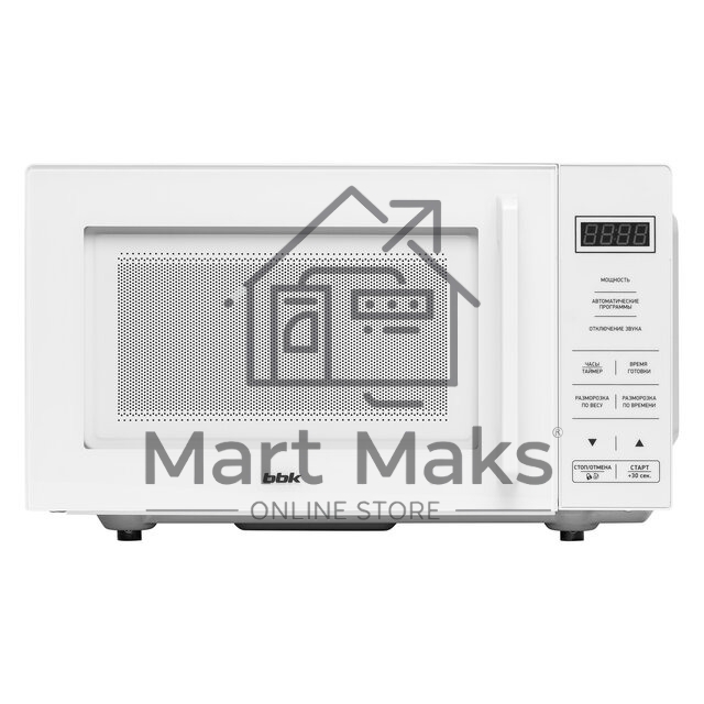 Микроволновая печь BBK 20MWS-751S/W белый, 20 л, 700 Вт, переключатели - сенсор
