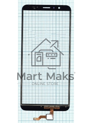 Сенсорное стекло (тачскрин) для Huawei Honor 7X, черное