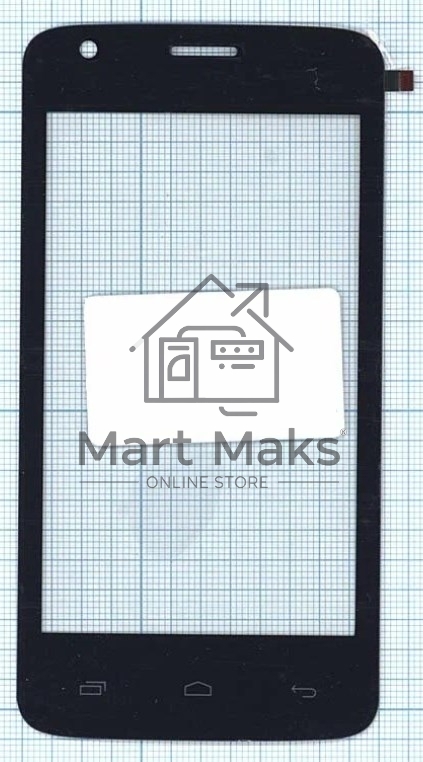 Сенсорное стекло (тачскрин) для Micromax Q325, черное