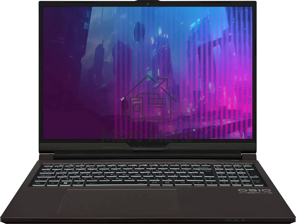 Ноутбук Osio CyberLine C160i-002 коричневый Core i5 12600H 16Gb SSD512Gb NVIDIA GeForce RTX4050 6Gb 16