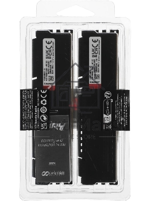 Оперативная память Kingston Fury Beast, DDR5, 64GB (2x32GB), 5600MHz, CL40, DIMM, радиатор, черный