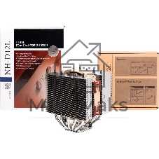 Кулер для процессора Noctua NH-D12L, 120 мм, алюминий/медь, 2000 об/мин, 22.6 дБ, 4-pin PWM, 148 Вт, высота 145 мм, без подсветки