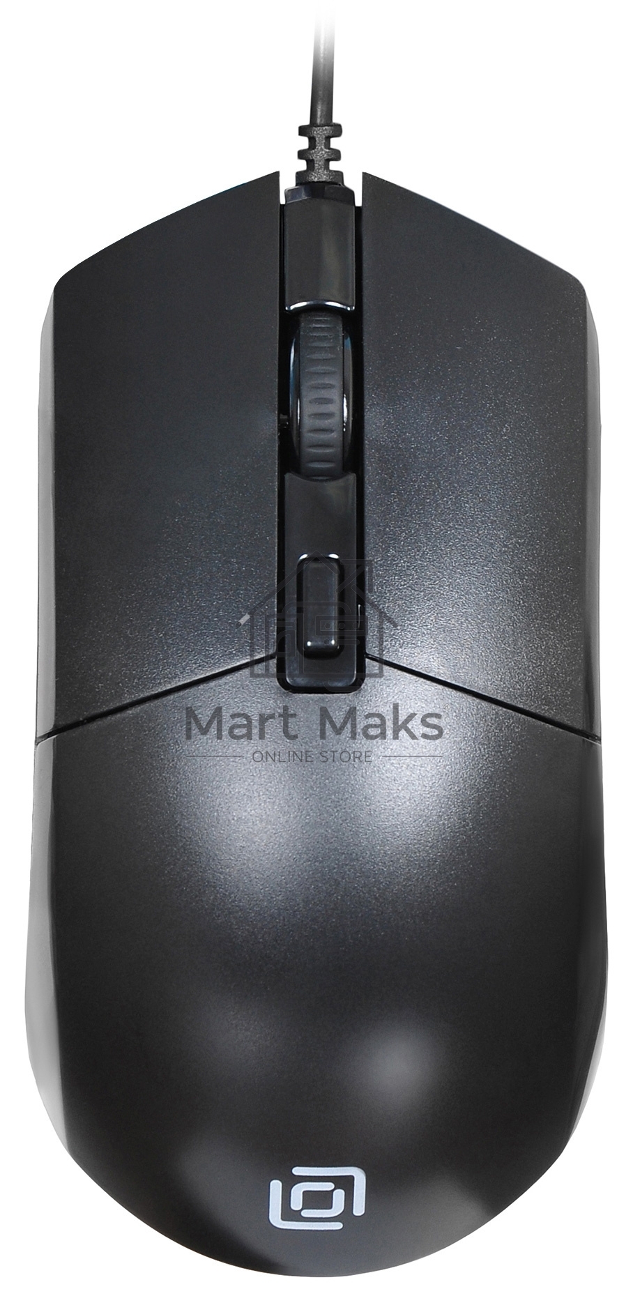 Мышь проводная Oklick 207M черный, 2400 dpi, USB, кнопки - 4