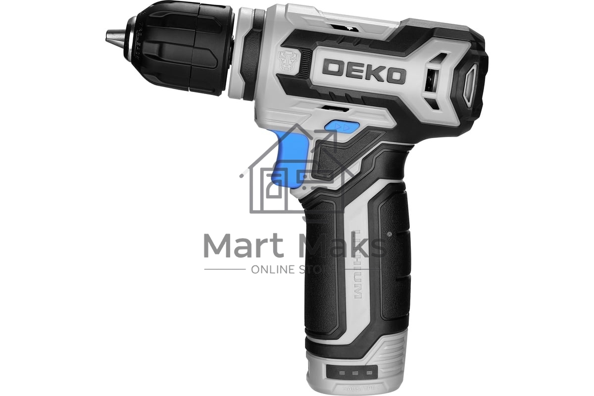 Дрель-шуруповерт Deko ZKCD12FU-Li 063-4141, Аккумуляторная, 12 В