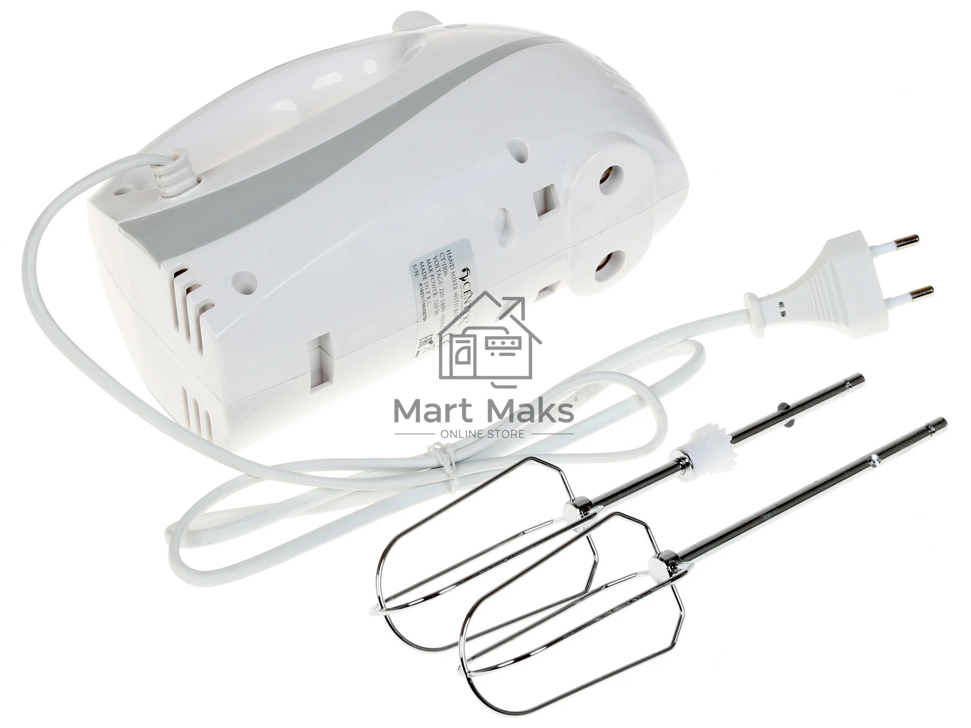 Миксер стационарный Centek CT-1106 бело-серый, 320 Вт