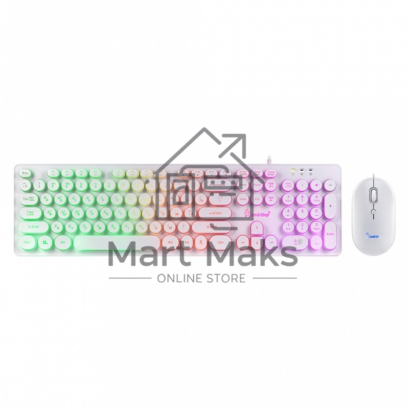 Комплект клавиатура+мышь Smartbuy (SBC-328327-W) ONE 328327 белый
