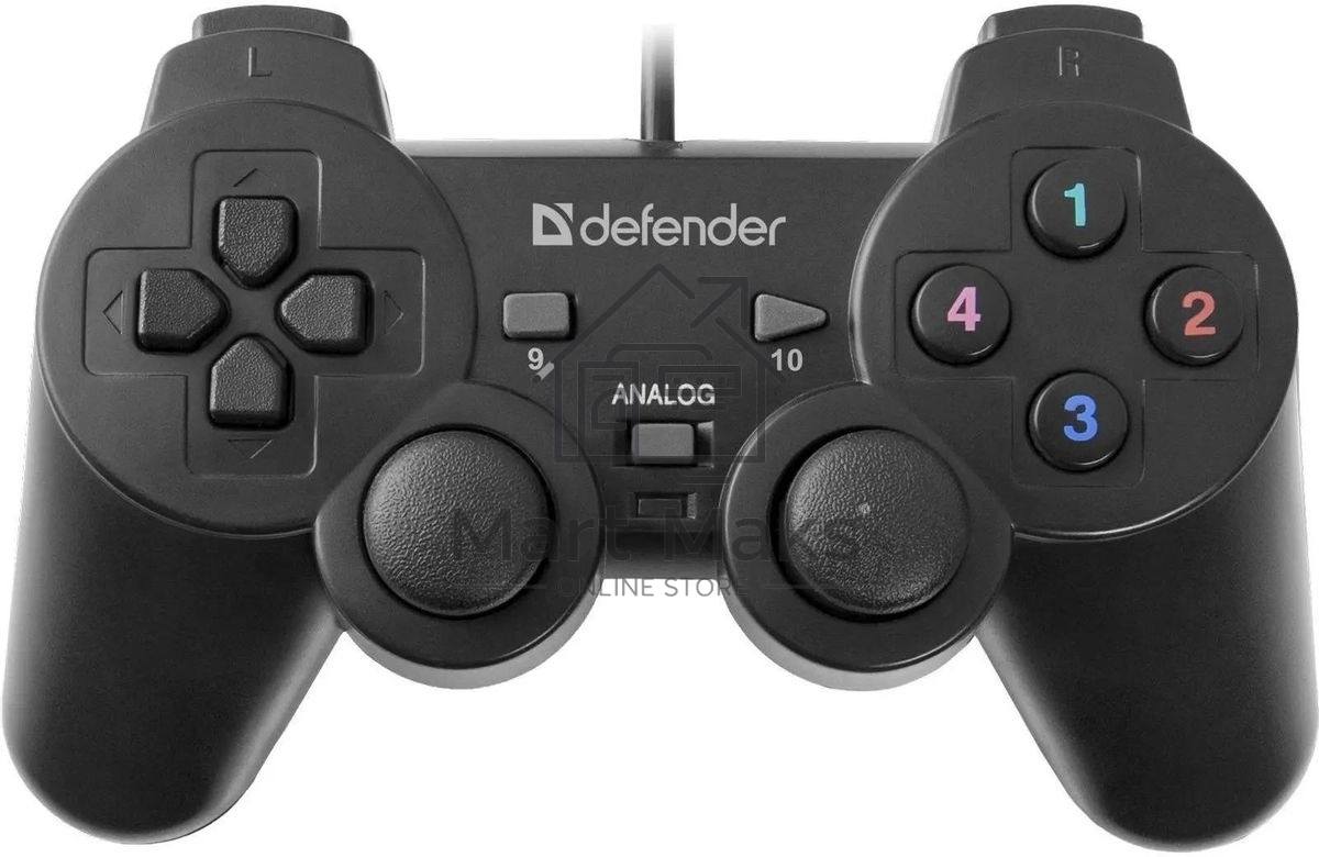 Геймпад Defender Omega USB, Проводной геймпад, 12 кнопок, 2 стика