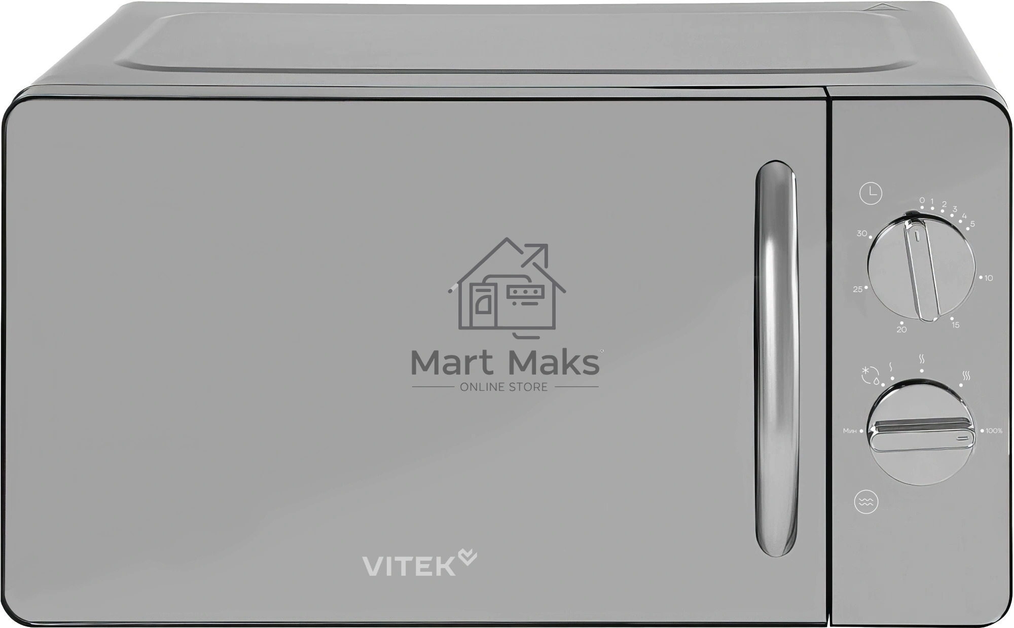 Микроволновая печь Vitek VT-MW1320 черный, 20 л, 700 Вт, переключатели - поворотный механизм