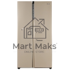 Холодильник Haier HRF541DG7RU золотистый двухкамерный 337/167л морозилка сбоку, No Frost, Side by Side