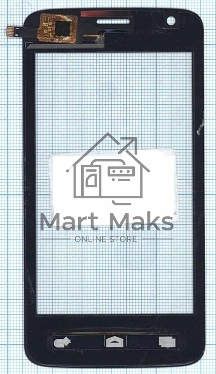 Сенсорное стекло (тачскрин) для Micromax Q325, черное