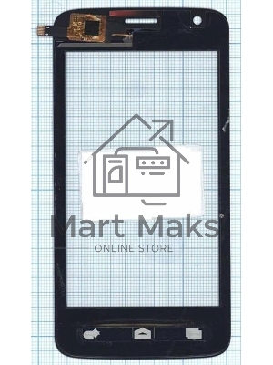 Сенсорное стекло (тачскрин) для Micromax Q325, черное
