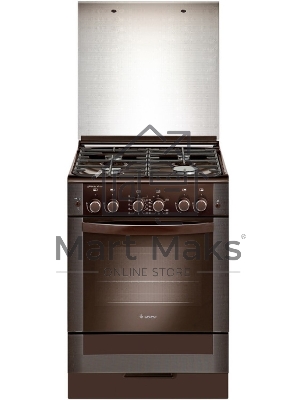 Плита газовая Gefest ПГ 6300-02 0347 коричневый, конфорок 4 шт, духовка 52 л, 60 см x 85 см x 60 см