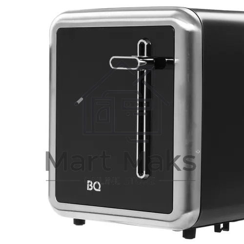 Тостер BQ T4002, 850 Вт, 7 степеней поджаривания, стальной/черный