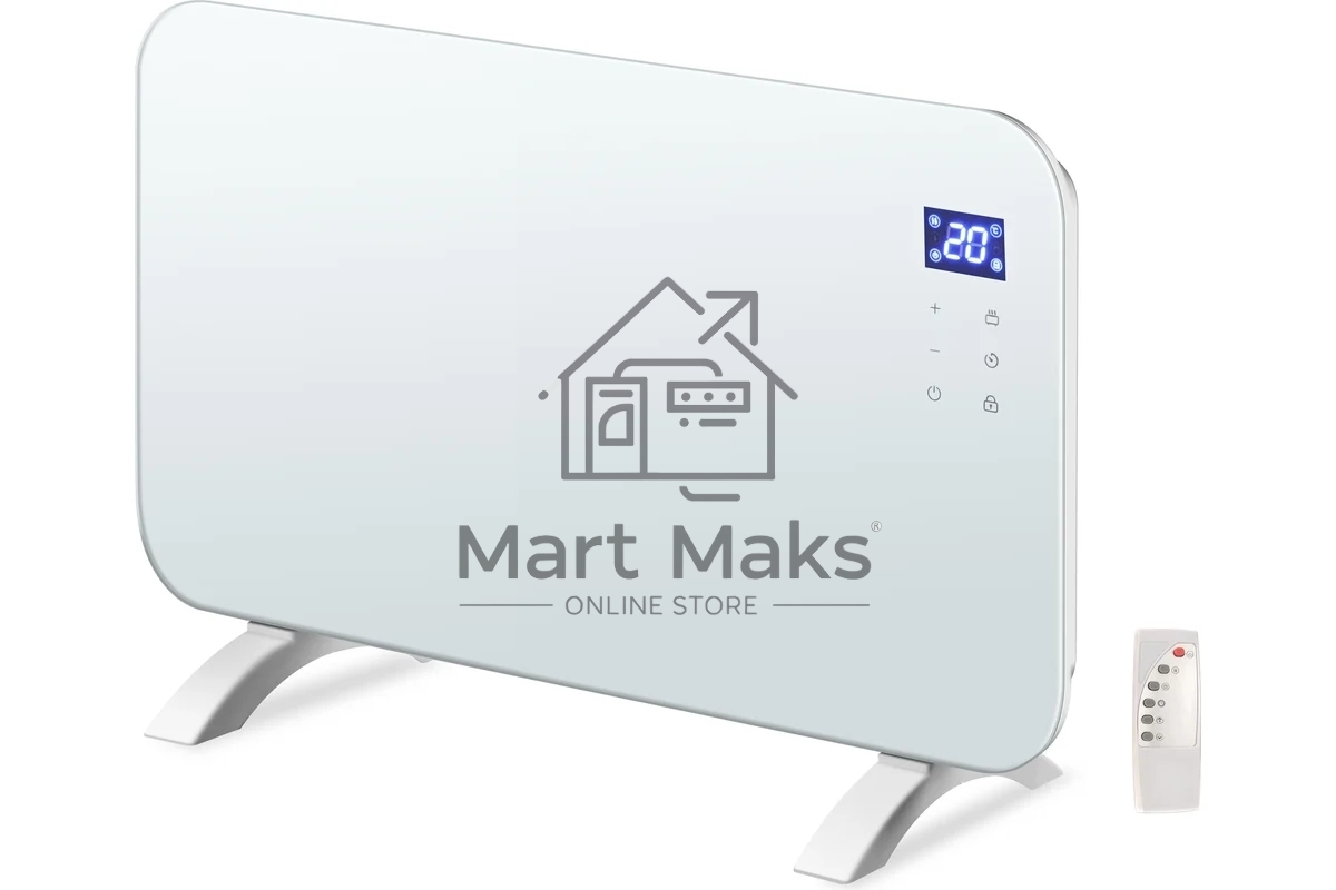 Конвектор Neoclima AURA-2000W белый, 2000 Вт, 25 м2, электронный термостат, Wi-Fi