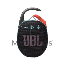 Колонка портативная JBL Clip 5 черный/оранжевый 7W Mono BT 10м 1400mAh