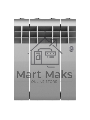 Радиатор биметаллический Royal Thermo BILINER B 350 Серебристый - 4 секц.