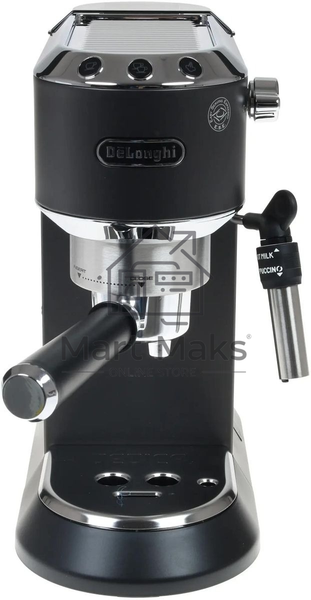 Кофеваркa рожковая DeLonghi EC 685 BK черный, исп. кофе - молотый/чалды, 1.1 л, 1350 Вт, 15 бар